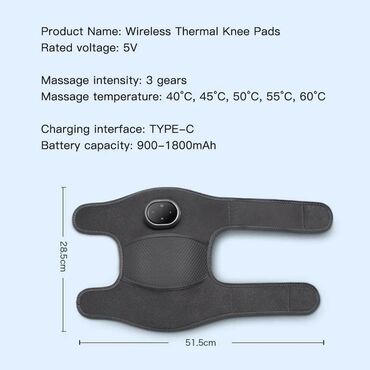 Nega kože: Bežični masazer za kolena koji greje Nazivni napon: 5V 1kom u — 3
