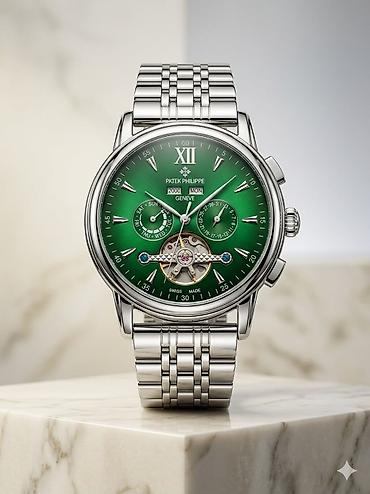 elekron saat: Patek Philippe Geneve kişi qol saatı – Swiss Made Xüsusiyyətlər: - — 3