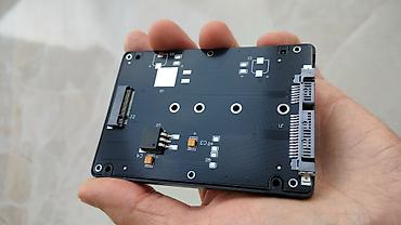 Адаптер переходник для sata m2 дисков! Переделывает их в sata диск