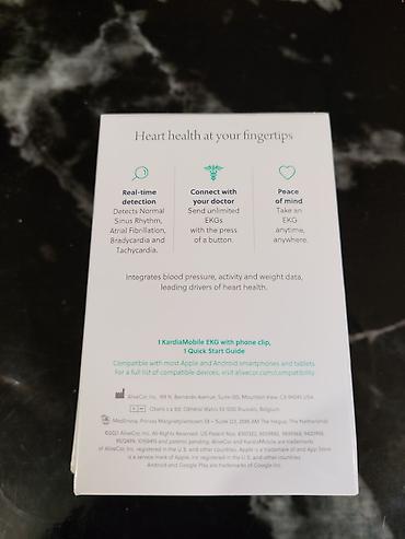 honor cene: AliveCor KardiaMobile – mobilni EKG Džepni EKG; nov, neotpakovan — 2
