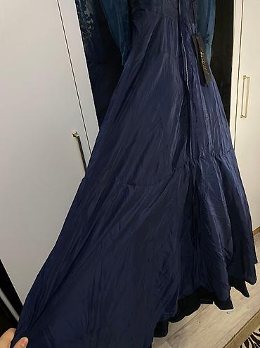 Танцевальные платья: Бальное платье, Длинная модель, цвет - Синий, S, В наличии — 11