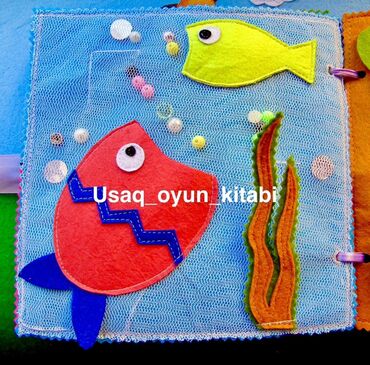 Digər tibbi məhsullar: Əl işi olan bu yumşaq oyun kitabı uşaqlar üçün əyləncəli və öyrədici
