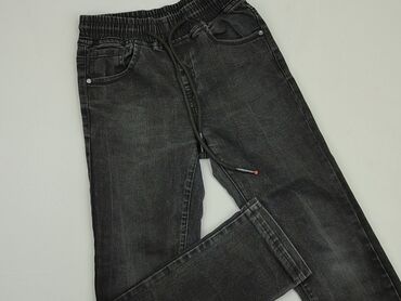 spódnice jeansowe z przetarciami czarne: Jeansy, XS, stan - Bardzo dobry