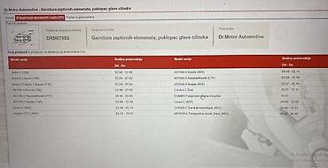 seranovi 99: GARNITURA DIHTUNGA POKLOPCA VE ZA OPEL OSTALO OD 1998. DO 2014. GOD — 4