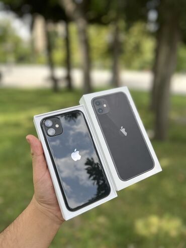 Apple iPhone: IPhone 11, 128 GB, Jet Black, Zəmanət, Simsiz şarj, Face ID