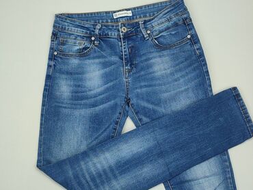 błękitna sukienki elegancka: Jeans, S (EU 36), condition - Good