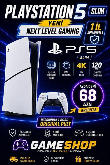 PlayStation 5 Slim – Yeni nəsil oyun təcrübəsi - Ultra sürətli SSD -