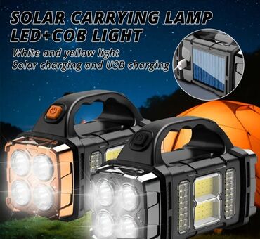 Digər alətlər: Günəş panelli LED+COB daşıma fənəri Ölçülər: - Uzunluq: 15.8 sm (6.22 — 9
