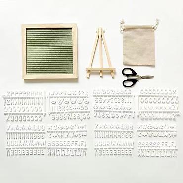 led свет: ЦЕНА по акции 1200с Декоративная Войлочная доска с буквами — 3
