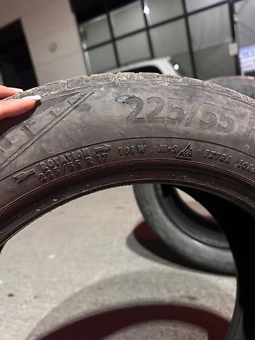 şam disk 17: Continetal 225/55R17 yay qis teker yaxshi vezyetde di Məhsul: 2 ədəd — 6