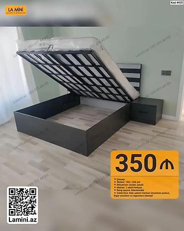 Mebel: Çarpayı – La Mini (Kod: 4420) - Ölçülər: 160 × 200 sm - Mexanizm — 1