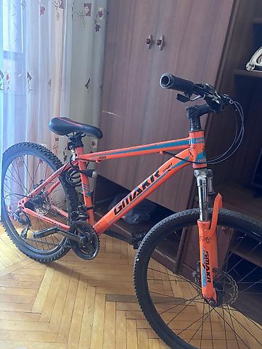 Velosipedlər: GIMAKR GT-300 dağ velosipedi - Rəng: narıncı-mavi qrafika - Çərçivə — 1
