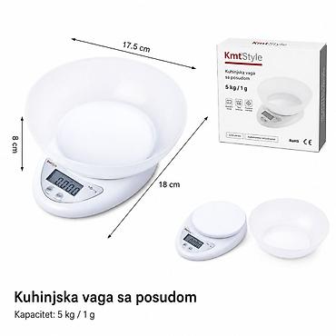Naslov: KMT Elektronska kuhinjska vaga 5406904-A Opis: Elektronska