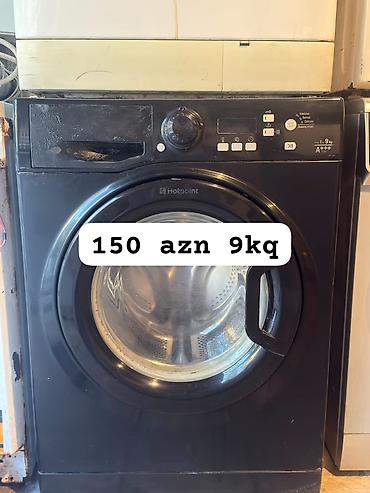 balaca maşın: Hotpoint önyükləməli paltaryuyan maşın - Yüklanma həcmi: 9 kq - — 1