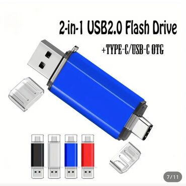 Flash kartlar: Flash kart 128 GB, USB 2.0 — 3