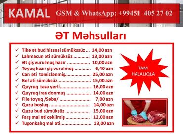 Sifarişlə hazır yeməklər: Məhsul: Odun közündə bişən ət dönər Xüsusiyyətlər: - Şaquli şişdə — 15