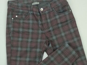 materiałowe spodnie w kratkę: Material trousers, M (EU 38), condition - Good