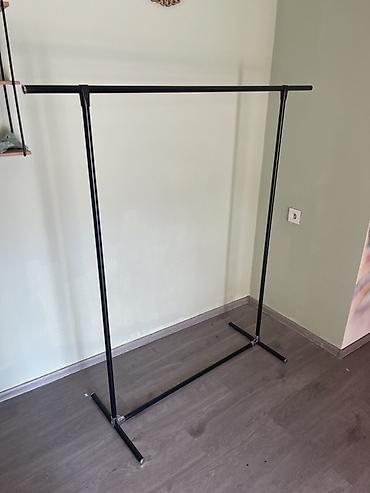 dolab yigilmasi: Metal geyim asqısı (rəf-stand) - Material: möhkəm metal boru — 1