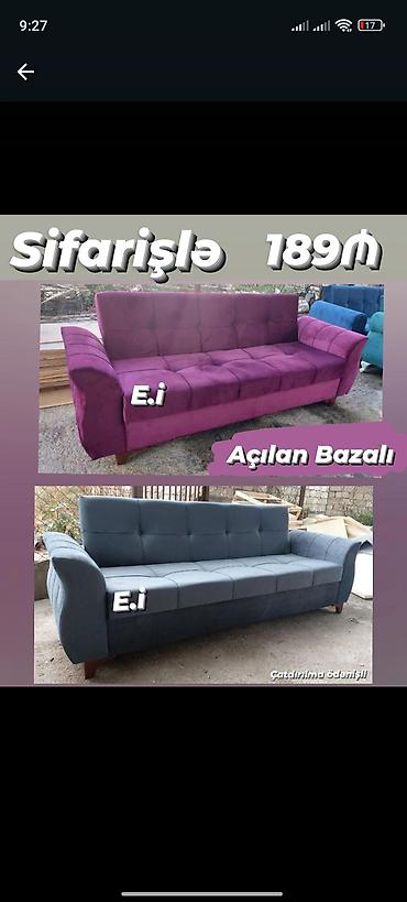 acilan divanlar qiymetleri: Divan-kravat, Qonaq otağı üçün, Parça, Bazalı, Açılan — 1