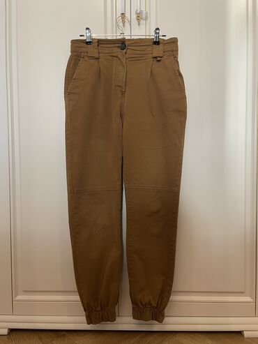 детские зимние штаны: Брюки Bershka, S (EU 36), цвет - Коричневый