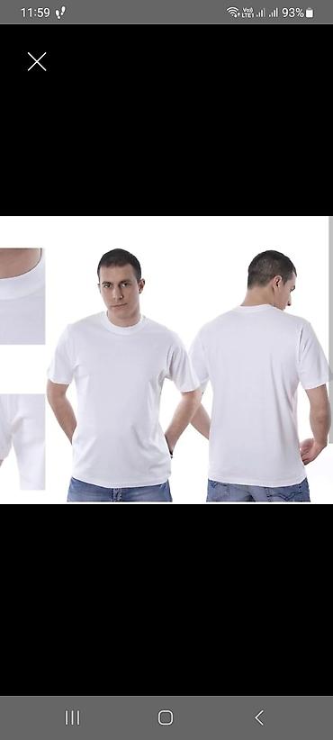 brug jeans: AKCIJA 2KOM=300DIN Muška bela majica kratkih rukava 100%PAMUK — 1