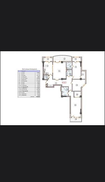 Продажа квартир: 4 комнаты, 155 м², Элитка, Готовая ПСО (под самоотделку) at lalafo.kg — 10 Продажа квартир: 4 комнаты, 155 м², Элитка, Готовая ПСО (под самоотделку) — 10