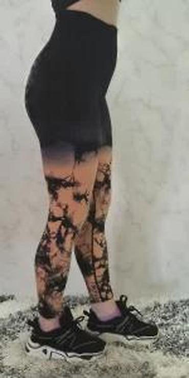 Helanke, biciklistički šortsevi: Ženske sportske helanke sa visokim strukom - Kroj: visok, širok pojas — 17