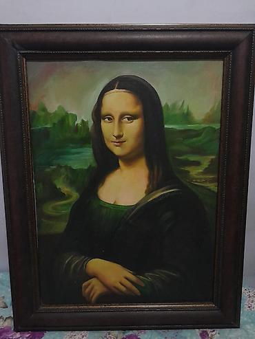 mona liza: Mona Liza reproduksiyası – çərçivəli yağlı boya tablo - Mövzu — 2