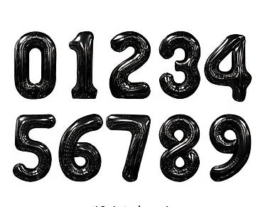 Воздушные шары и принадлежности: Фольгированные шары-цифры для оформления праздника ОПТОМ 50 СОМ В — 9