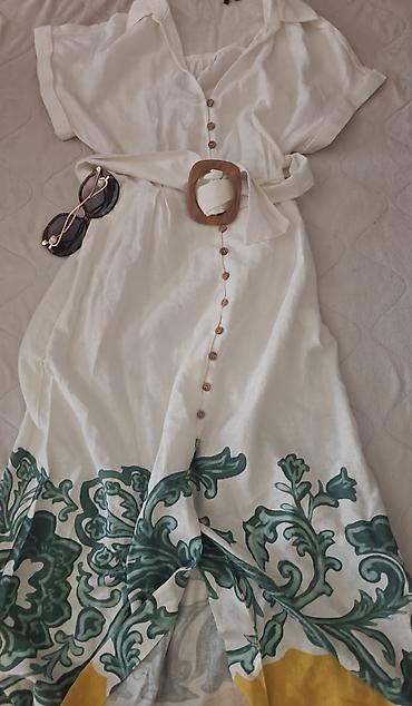 Haljine: Zara lan/viskoza nova haljina.S velicina, pazuh 44, struk 38, duzina — 4