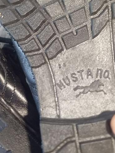 snikers botinkalar: Mustang brendli kişi iş/dağ çəkmələri - Rəng: qara - Material: üst — 3