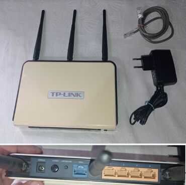 кабель для интернета от роутера к компьютеру: WiFi роутер TP-Link TP-Link TL-WR940ND v2, три антенны, 4 порта