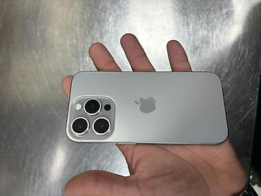 ref iphone satisi: IPhone 15 Pro, 128 GB, White Titanium, Face ID, Simsiz şarj, Zəmanət — 3