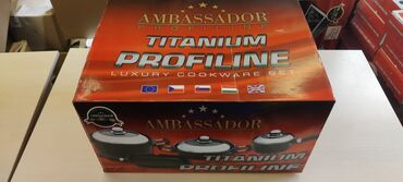 Šerpe: Na prodaju SET posudja (lonac, dve serpe i tiganj) AMBASSADOR — 2