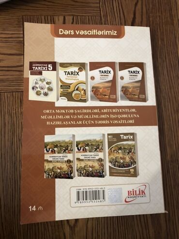 anar isayev tarix test toplusu pdf yukle: Məhsul: “Tarix – Test Toplusu” (I hissə), 2024–2025 Nəşriyyat: Bilik