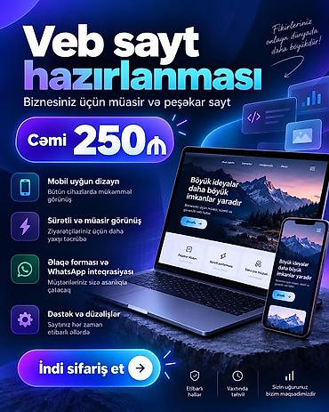 166 xidmeti: Veb saytların hazırlanması — 1
