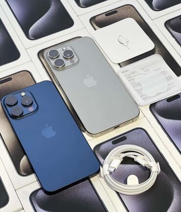 Apple iPhone: IPhone 15 Pro, 128 GB, Gümüşü, Zəmanət, Face ID