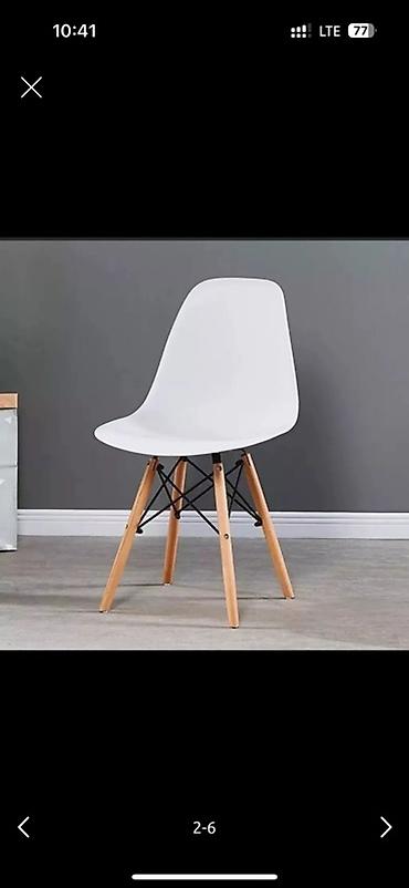 eames: Пластиковый стул, Новый, Платная доставка, Самовывоз, цвет - Белый — 2