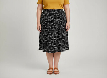 spódniczka w kratke obcisla: Women`s skirt, size 5XL