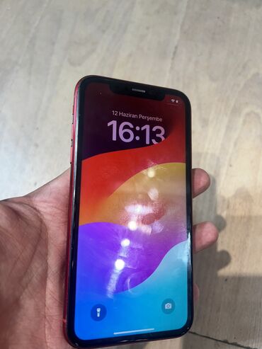 Apple iPhone: IPhone Xr, 64 GB, Qırmızı, Simsiz şarj, Face ID