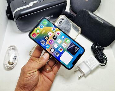 Apple iPhone: IPhone X, Б/у, 64 ГБ, Белый, Чехол, В рассрочку, 100 % — 6