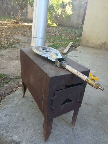 бак для воды купить в баку: Железная Печь, Б/у, топливо - Дрова, Самовывоз, Платная доставка