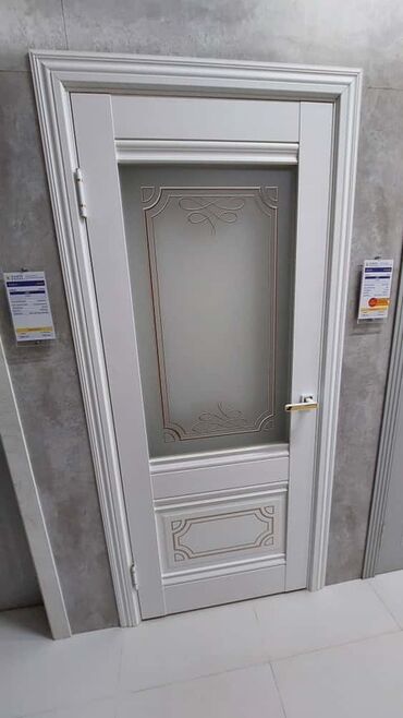 стекло в межкомнатную дверь: Межкомнатная дверь со стеклом, Окрашенная, цвет - Белый