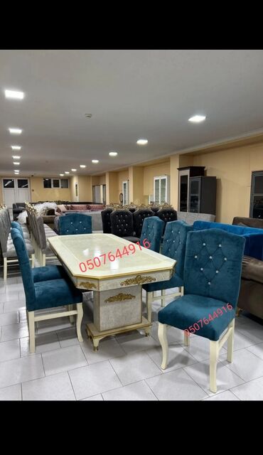 Masa və oturacaq dəstləri: Qonaq otağı üçün, Yeni, Açılmayan, Dördbucaq masa, 6 stul -da lalafo.az — 25 Masa və oturacaq dəstləri: Qonaq otağı üçün, Yeni, Açılmayan, Dördbucaq masa, 6 stul — 25