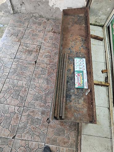 Restoran manqalları: Uzunluğu 2 m olan sifarişlə yığılıb Qalınlığlı 6 lıq listlə 37 ədəd — 2