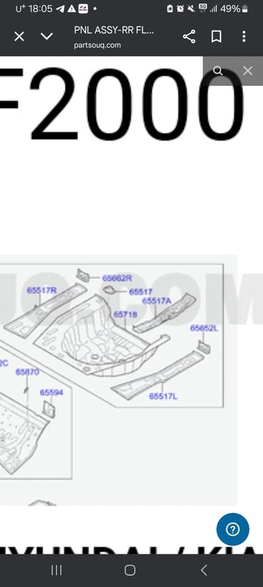 Кузовдун күч элементтери: Hyundai