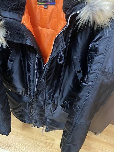 пуховики юникло: Мужская зимняя парка DFL Fashion, размер XXL. - Цвет: черный с — 3
