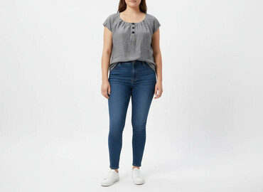 bluzki w serek plus size: H&M, Жіноча блуза, розмір 3XL