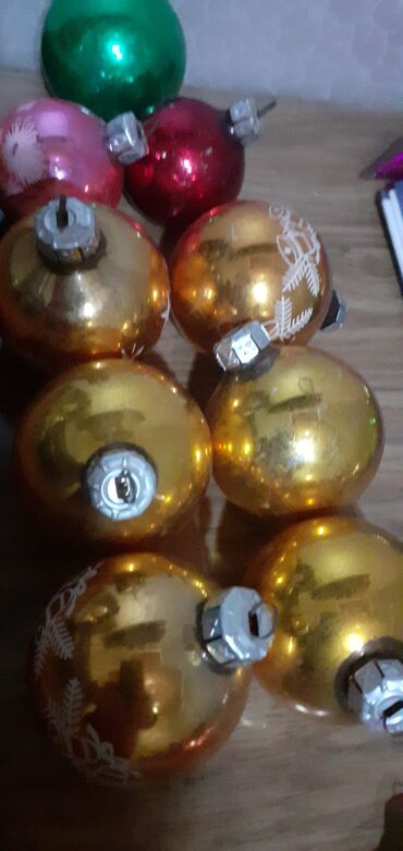 Yeni il oyuncaqları və bəzəkləri: Советские и немецкие игрушки для ёлки. 60 штук. все вместе 60 манат.т — 3