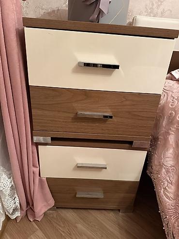 Qonaq otağı dəstləri: Mebel dəsti - Künc divan: yumşaq parça üzlü, bej rəngdə, dekorativ — 6